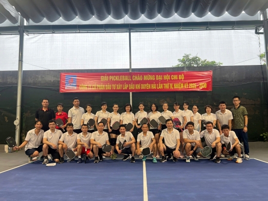 PVC Duyên Hải Tổ Chức Thành công Giải thi đấu Pickleball Chào Mừng Đại Hội Chi Bộ Đảng 2025